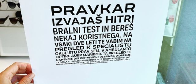Optika zadovoljnih obrazov